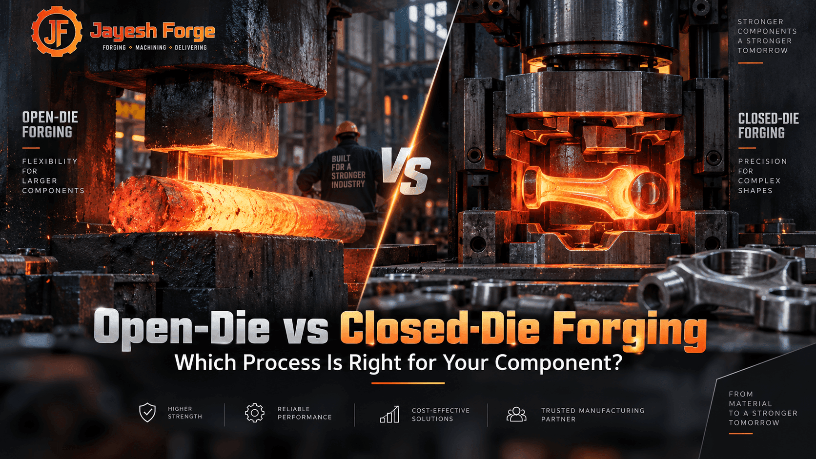 Open Die vs Closed Die Forging: Which Process Is Right for Your Component?