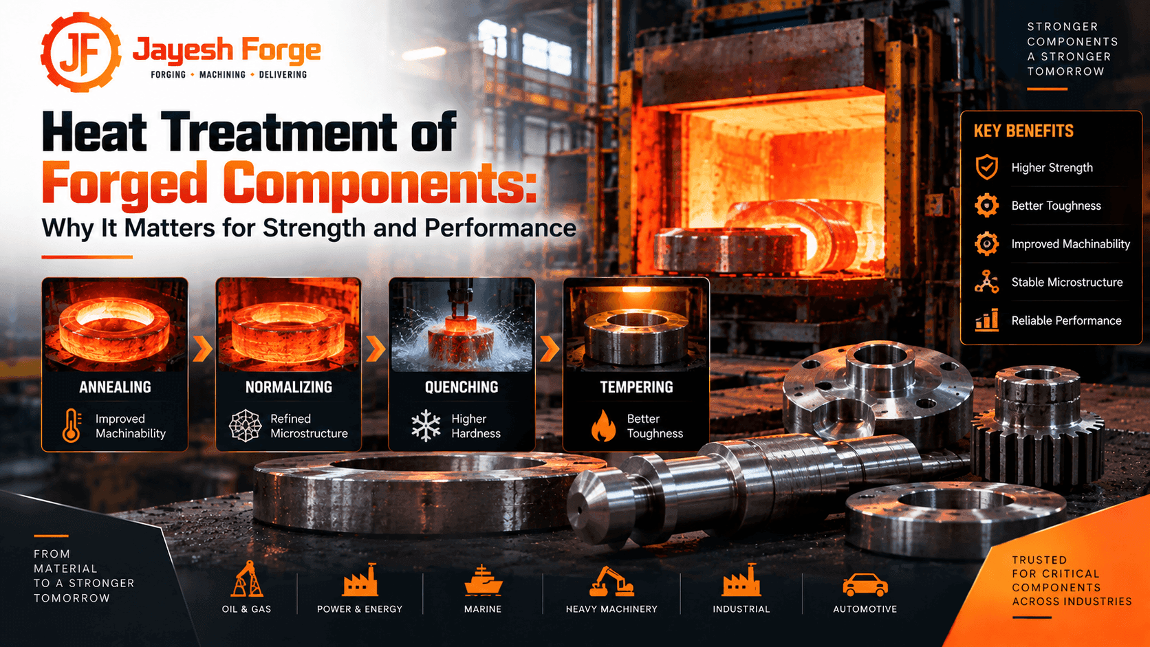 Heat Treatment of Forged Components: Why It Matters for Strength and Performance